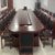 锦旭芃沐 办公家具油漆实木贴皮4.5米会议桌LY-HYZ01 含16把椅子(胡桃色 默认)第2张高清大图
