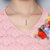 VEGININA V领雪纺镂空宽松短袖蕾丝衫 9701(浅粉色 XXL)第5张高清大图