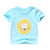 2021新款儿童短袖t恤夏季宝宝衣服纯棉童装男女童体恤小童夏装薄(130 浅蓝)第3张高清大图