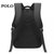 POLO大容量背包多功能双肩包可装14英寸电脑背包(黑色)第7张高清大图