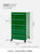 中古侘寂风床头柜家用网红ins移动迷你边柜北欧简约创意收纳柜子(四层 绿色 组装)第5张高清大图