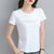 纯棉短袖t恤女2022年新款夏季女装薄款品牌上衣宽松正肩半袖体恤(白色 M)第2张高清大图
