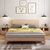 A家家具 北欧储物实木床双人床1.5米1.8高箱床现代简约日式框架床板式婚床卧室成套家具(1.5米 床)第3张高清大图