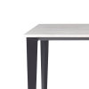 天然大理石餐桌长方形金属架现代简约个性意式极简(CT2205餐台【1.5米】)
