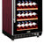 西伯仑XL-68智能恒温红酒柜 茶叶柜 冷藏柜 冰吧展示柜 实木层架 红木纹(红色明拉手挂杯)第3张高清大图