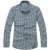 Lesmart/莱斯玛特 新款衬衫 格纹商务休闲长袖衬衣 SW13390(蓝色 39)第4张高清大图