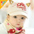 婴幼儿鸭舌帽子春秋6-12个月男女童遮阳帽围兜太阳帽套宝宝棒球帽(粉色 其他)第5张高清大图