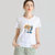《伊绒腾》200克纯棉男女同款T恤(白色 S)第3张高清大图
