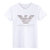 欧洲站美杜莎夏季2020新款潮流牌男士丝光棉烫钻短袖T恤大码体恤4(XL 白色)第5张高清大图