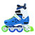 美洲狮（COUGAR）直排轮滑鞋儿童溜冰鞋全套装初学者男女可调平花鞋777(蓝色一双 31-34码 可调)第4张高清大图