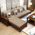 忆斧至家 中式 沙发组合客厅整装全实木中式家具布艺沙发简约(海棠色 单人位*)第3张高清大图