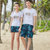 巴洛尼莫 情侣沙滩裤宽松版型夏季海边度假冲浪游泳漂流速干短裤(灰色 S)第2张高清大图