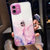 水彩大理石纹13promax苹果12手机壳iPhone11/XR/XS透明8plus7超薄(苹果11（ipone11） 粉色)第2张高清大图