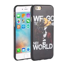木木（MUNU）苹果 iPhone6/6splus 5.5英寸 手机壳 手机套 保护壳 保护套 浮雕壳 防摔壳 黑胶软套(草帽路飞)