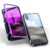 苹果XS/XSmax手机壳磁吸金属玻璃壳 iPhoneXs保护套防摔全包手机套 苹果xsmax保护壳男女款(全银+玻璃 苹果Xs 5.8英寸)第5张高清大图
