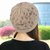 SUNTEK春夏帽子女薄款镂空包头帽针织时尚套头帽韩版户外透气单层毛线帽(均码（50-58cm）左右 黑色（幸运草） 单层)第7张高清大图