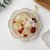 穆尼 冰晶银耳汤碗 精致小水果碗水晶玻璃糖水碗餐具燕窝甜品沙拉(透明冰晶碗+白长方盘+树叶勺)第4张高清大图