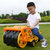 活石 儿童玩具工程车挖掘机可骑可坐滑行学步车(豪华款轧路机)第4张高清大图