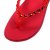 HOTPOTATO 户外特工 女款纯色水晶防滑耐磨人字拖鞋 沙滩拖鞋HP8605(大红色 39)第3张高清大图