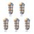 南极人袜子女士短袜浅口船袜可爱薄款春夏季日系夏天运动网红潮袜(拼接蓝 5双装)第3张高清大图