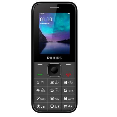 Philips/飞利浦 E258S 移动直板老人机 大字大声大屏 持久待机老年手机 双卡按键学生备用机(宝石蓝)