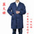 蓝大褂长袖工作服成人男长款劳保罩衣仓库搬运服防尘耐磨厨房围裙(红色（大号） 默认版本)第3张高清大图