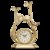 汉时欧式时尚轻奢装饰金属座钟客厅创意透明机芯时钟摆件HD8373(纯铜石英机芯)第4张高清大图