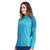 户外男女款透气速干长袖T恤6903-6904(女款 海洋绿 2XL)第2张高清大图