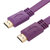 JH晶华紫色扁线HDMI线电脑带音频高清线显示器HDMI线连接线转换线台式机电视机机顶盒社戏机显示器连接线 1.5米(紫色 1.5米)第3张高清大图