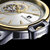 【官方直营】罗西尼（ROSSINI）手表勋章系列时尚镂空机械表商务腕表防水男表8633(钢带白盘8633T01B)第3张高清大图