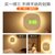 钟表挂钟卧室浴室挂墙创意闹钟夜光静音led电子充电感应小时钟灯(7英寸（直径17.5厘米） 时间人体感应灯【充电款】 8.7CM*8.7CM)第4张高清大图