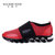 火枪手春季男鞋运动鞋网面休闲鞋男士弹簧减震跑步鞋X61N305B(红色 43)第2张高清大图