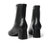 森达2021冬季新款商场同款简约素面舒适粗跟休闲女短靴4AT01DD1(黑色 40)第4张高清大图