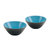 意大利 GUZZINI 多彩沙拉碗小吃盘果盘 二件套 12cm 国美厨空间(黑蓝)第5张高清大图
