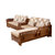 红橡木全实木沙发组合套装现代中式冬夏两用储物布艺转角客厅家具  组合(组合2(沙发+茶几))第4张高清大图