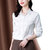 春装新款衬衫女设计感上衣长袖衬衣(白色 3XL)第9张高清大图