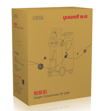跃(YUWELL) 3L升制氧机9F-3AW带雾化 老人医用级家用吸氧机氧气机 高配版带背光血氧仪(白色 1台)