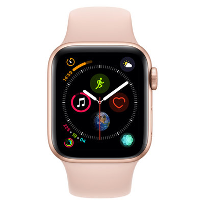 Apple Watch Series4 智能手表(GPS款40毫米 深空灰色铝金属表壳搭配黑色运动型表带 MU662CH/A)