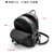 APPLES苹果羊皮双肩包女韩版新款潮百搭真皮背包书包软皮休闲旅行包(黑色)第5张高清大图