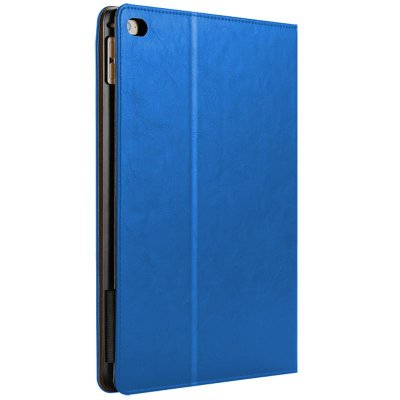 伟吉iPad疯马纹保护套W10112-8浅蓝【真快乐自营 品质保证】适用于iPad mini 2/4， 9.7寸 (全包设计、贴身保护，轻薄设计、既保护又轻薄)