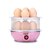 双层煮蛋器 蒸蛋器 多功能小型煮鸡蛋羹机自动断电迷你家用食品级不锈钢可蒸14个鸡蛋(煮蛋器粉色标配)第3张高清大图