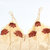 喜芬妮春秋款丝质性感蕾丝花边女式睡衣家居服三件套礼盒(1533柠檬黄 XXL)第4张高清大图