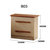 御品工匠 北欧现代 全实木床头柜 卧室家具 储物柜（不单售）(B03)第3张高清大图