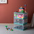 叮叮会家用收纳箱儿童玩具整理乐高箱可折叠带滚轮收纳(蓝色 一个装)第4张高清大图