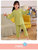 儿童冰丝套装亲子9分袖家居服夏季透气情侣装家庭装纯色上衣短裤(绿色 180码)第2张高清大图