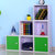 亿宸贵苏 单个儿童储物柜 置物创意收纳柜自由组合韩式简约现代书柜书架(6个单柜)第3张高清大图