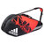 adidas阿迪达斯羽毛球包 3支装羽毛球包 男女款羽毛球拍包 原装进口 BG110111(红黑色BG110111)第2张高清大图