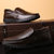 米斯康男鞋新款男士商务休闲皮鞋英伦套脚圆头牛皮鞋子爸爸鞋8801(棕色 44)第4张高清大图
