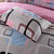 洁帛 全棉斜纹印花四件套 枕套床单双人被套被罩 适用于1.5m和1.8m床 床上用品（简约条纹）(格调心情 颜色)第4张高清大图