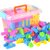 儿童积木拼装玩具大号颗粒塑料拼插男女宝宝小孩玩具(黑色 268块加4只小猪)第5张高清大图